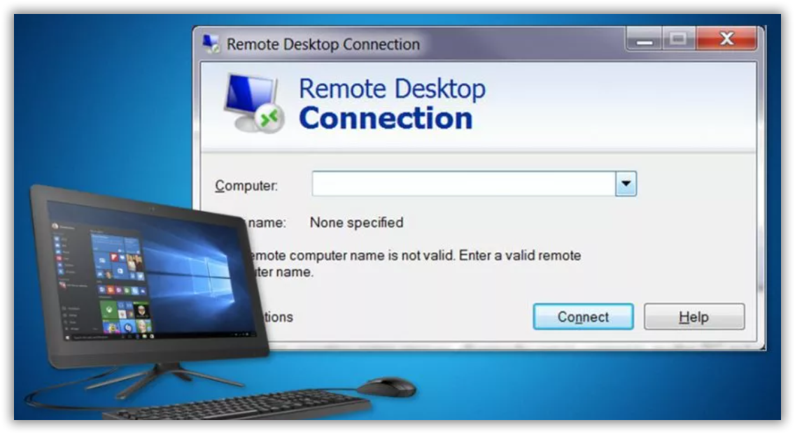 To connect to your computer. Remote desktop. Remote desktop connection. Windows Remote desktop. Windows Remote desktop connection.